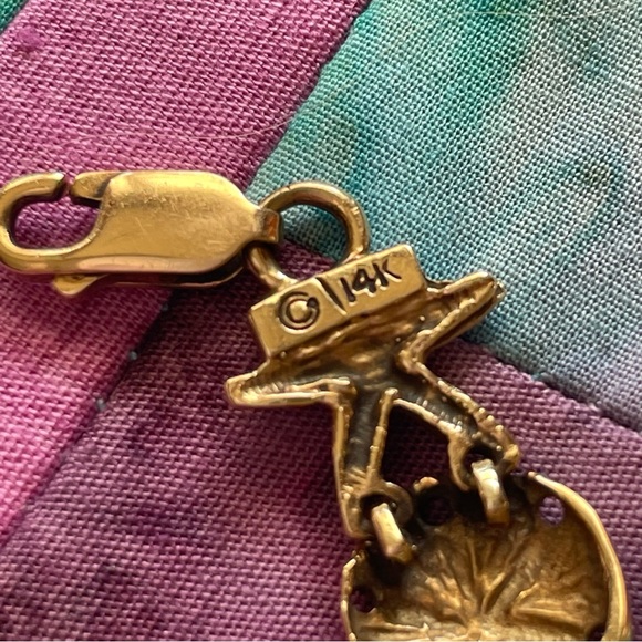 VINTAGE 14K YELLOW GOLD STARFISH, SHELL, AND SAND DOLLAR BRACELET 7” FINAL 🩷 - Picture 3 of 17